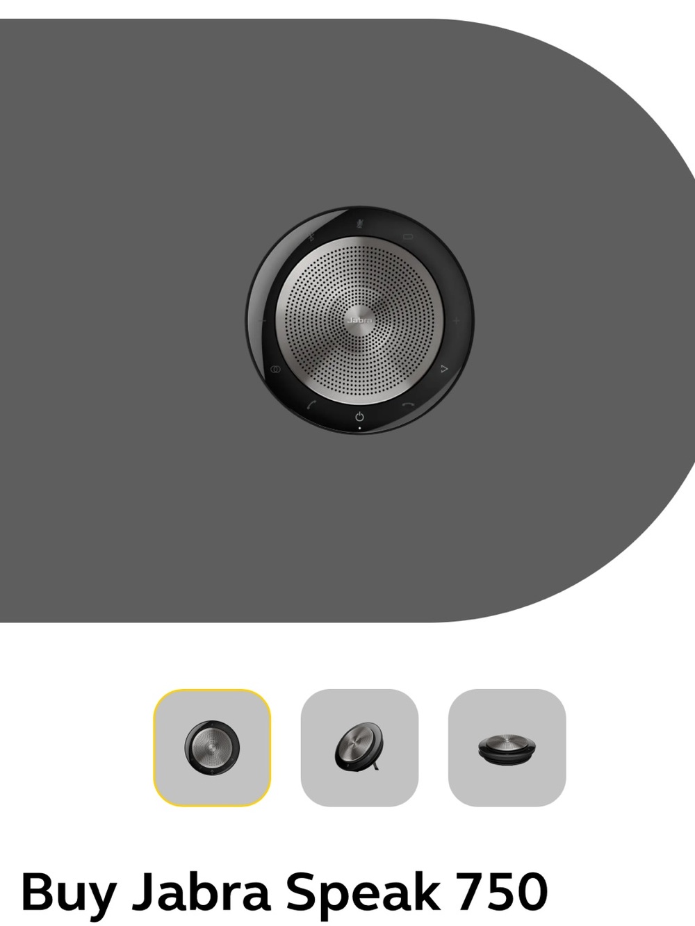 Jabra Speak 750 Portable Conference Speaker - Black
